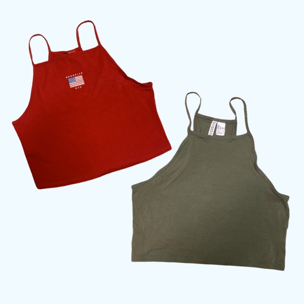 Bundle Of Two Tank Top American Flag Women’s Sz M